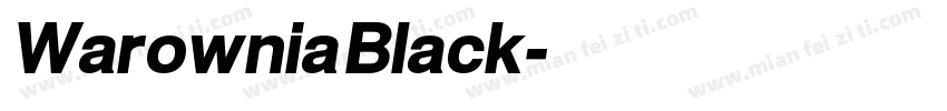 Warownia Black字体转换